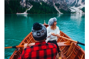 Den Winter auf dem Wasser erleben