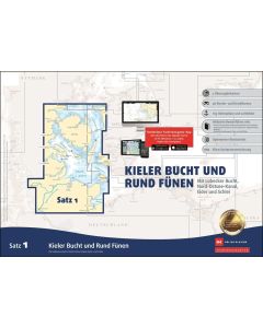 Sportbootkarten Satz 1: Kieler Bucht und Rund Fünen (Ausgabe 2022)