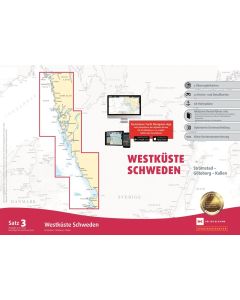 Sportbootkarten Satz 3: Westküste Schweden (Ausgabe 2022/2023)
