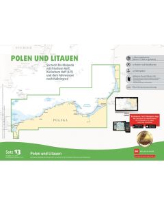 Sportbootkarten Satz 13: Polen und Litauen (Ausgabe 2022/2023)