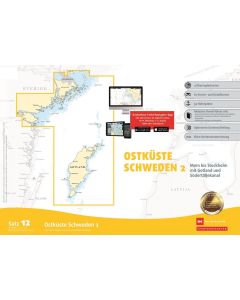 Sportbootkarten Satz 12: Ostküste Schweden 2 (Ausgabe 2022/2023)