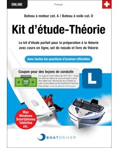 BOATDRIVER - Kit d'étude pour la théorie (f) | Box pour distributions avec coupon