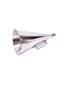 Nickel-plated brass megaphone