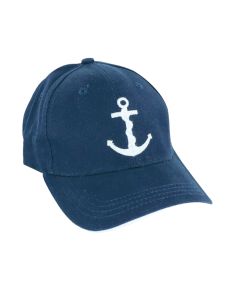 Cap avec ancre bleu