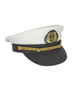 Chapeau de capitaine BasicLine blanc