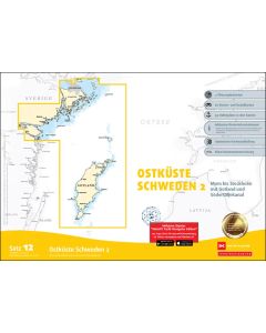 Sportbootkarten Satz 12: Ostküste Schweden 2