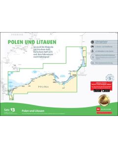 Sportbootkarten Satz 13: Polen und Litauen