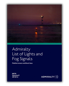 NP78 Admiralty List of Lights and Fog Signals Western Mediterranean