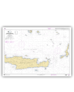 SHOM 7531L Nísos Krítí (Partie Est) - De Nísos Thíra (Santorin) à Nísos Kásos
