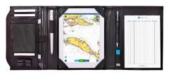 Exklusive Skipper-Navigationsmappe A5 mit Tablet-Fach