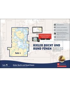 Sportbootkarten Satz 1: Kieler Bucht und Rund Fünen (Ausgabe 2022)