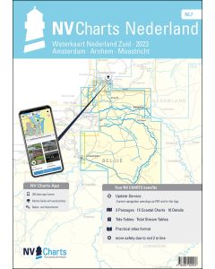 NV Atlas Binnen NL7 - Waterkaart Nederland Zuid - Arnhem - Maastricht