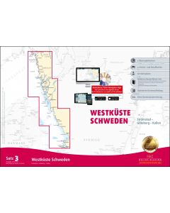 Sportbootkarten Satz 3: Westküste Schweden (Ausgabe 2018/2019)