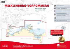 Sportbootkarten Satz 2: Mecklenburg-Vorpommern - Bornholm (Ausgabe 2022)