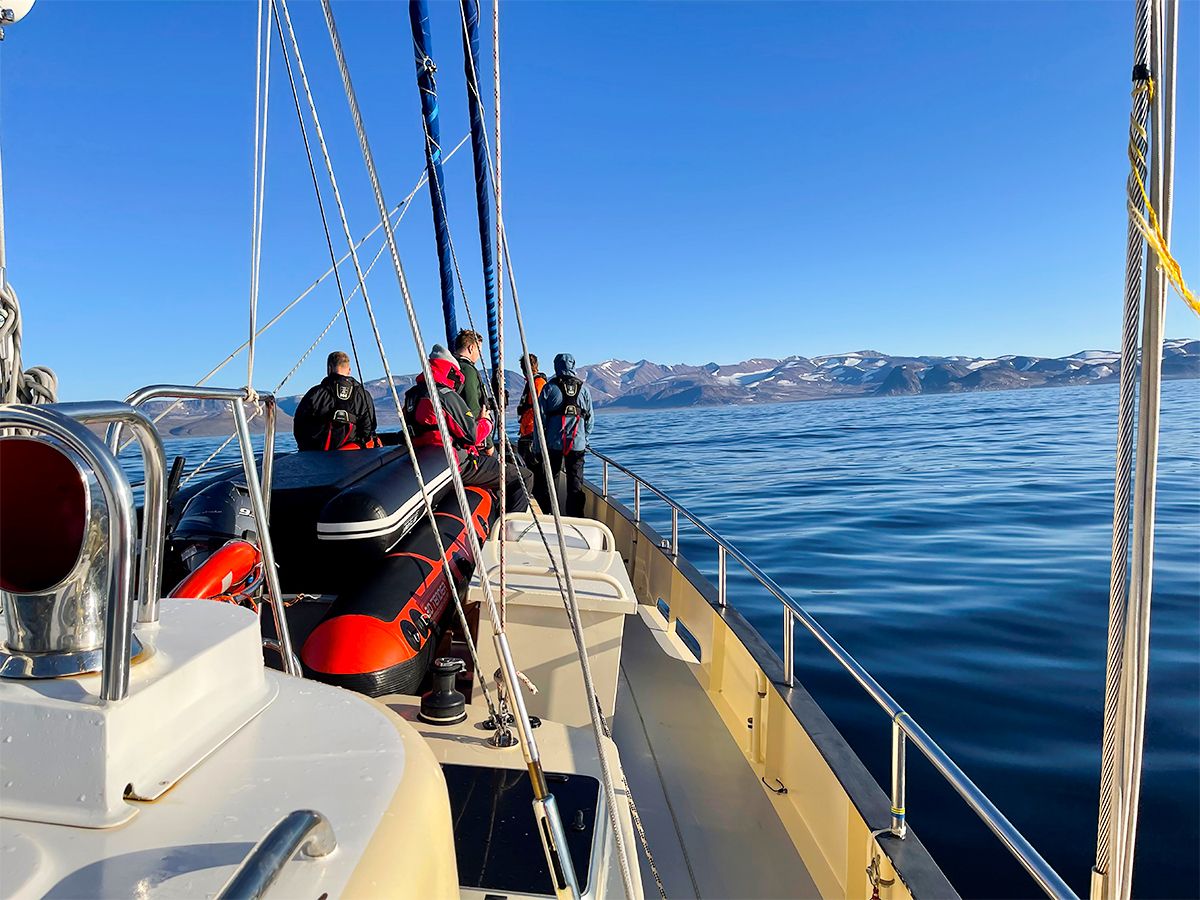 Nach über 5 Tagen endlich Land in Sicht: Grönland
